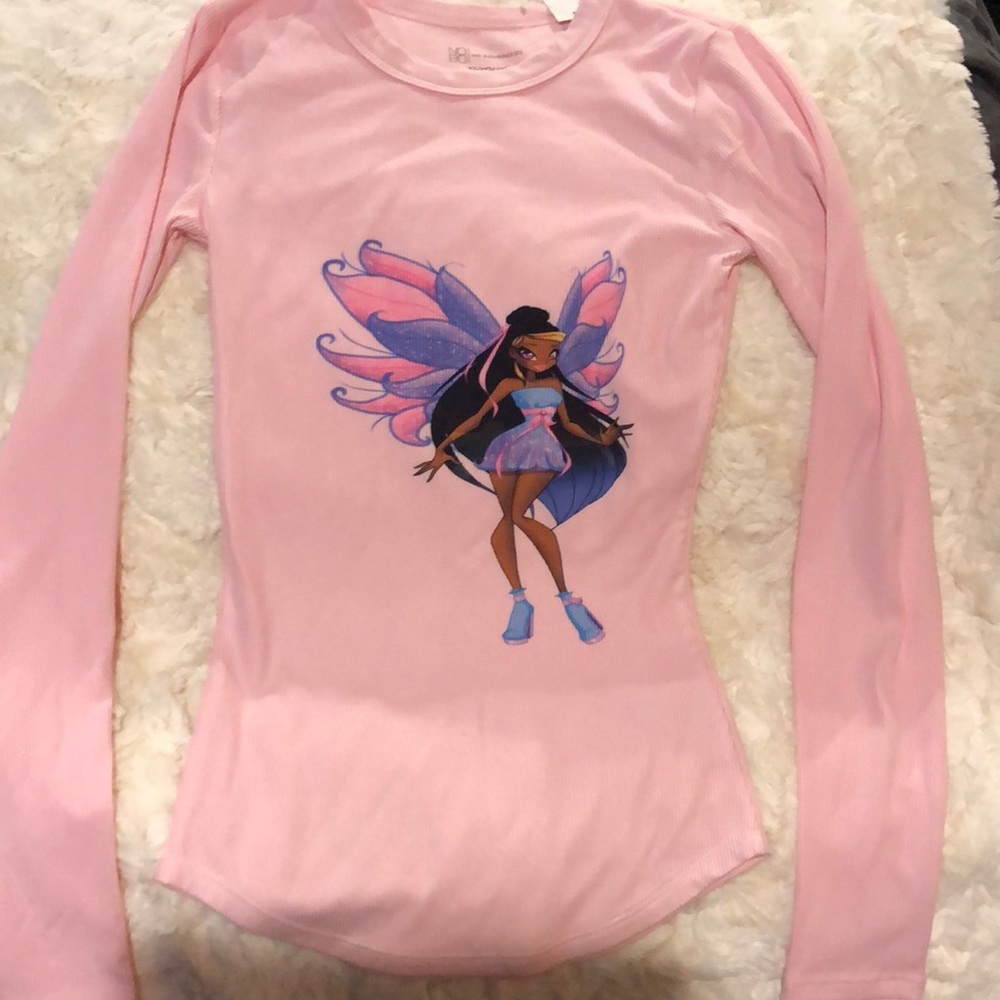 Custom fairy size XS crew rib tee